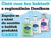 Čisté ruce bez bakterií  s regionálním Deníkem.