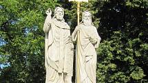 Socha svatých Cyrila a Metoděje
