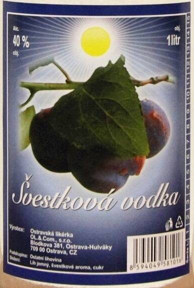 Švestková vodka z ostravské likéry