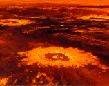 Povrch Venuše. Ilustrační snímek