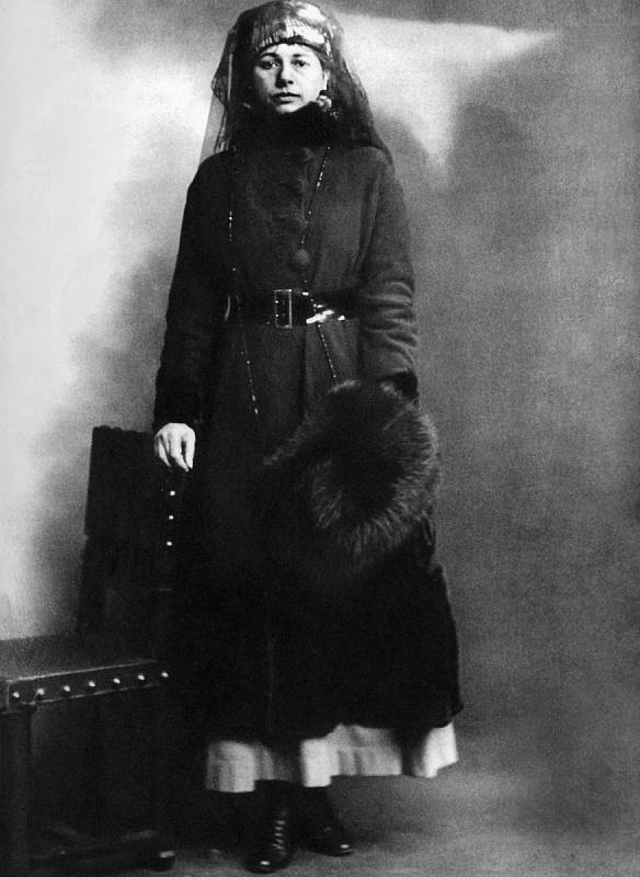 Mata Hari v den svého svého zatčení 13. února 1917