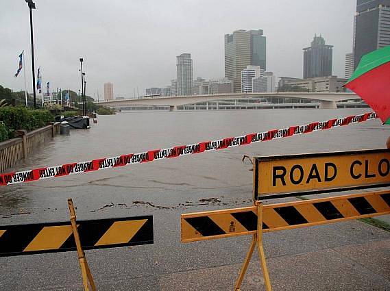 Povodeň v australském Brisbane.