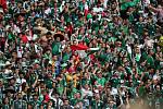 Mexičtí fanoušci při duelu svých oblíbenců s reprezentací Německa.