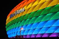 Mnichovská Allian z Arena se zbarví do barev LGBT+.