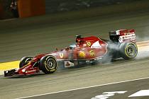 Fernando Alonso ve Velké ceně Bahrajnu.