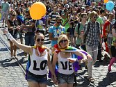 Pochod hrdosti homosexuálů Prague Pride.