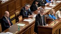 Mimořádná schůze Poslanecké sněmovny k údajnému zneužívání médií proběhla 10. května v Praze.