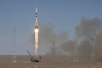 Ruská raketa Sojuz.