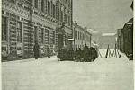 Finský regiment v petrohradských ulicích v lednu 1905