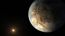První pronásledovatel. Vesmírný teleskop Kepler dosud objevil nejvíce exoplanet. Má na svém kontě přes 2 000 nálezů a několik tisíc dalších planetárních kandidátů. Na vizualizacích nahoře a vpravo jsou některé z jeho úlovků.