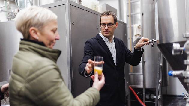 David Kapsia, výrobní ředitel a vrchní sládek velkobystřického pivovaru Tvarg