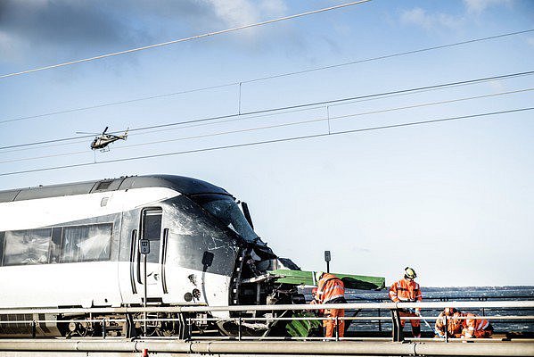 Nehoda osobního vlaku v Dánsku
