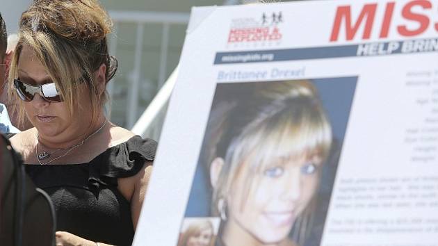 Sedmnáctiletá Brittanee Drexelová v době zmizení. Její tělo bylo nalezeno letos v květnu.