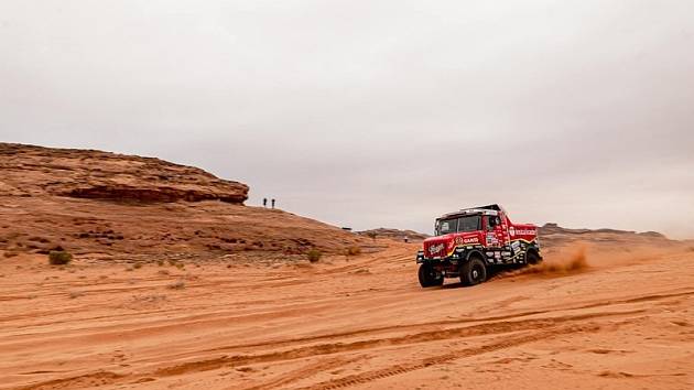 Aleš Loprais na trati Rallye Dakar 2023.