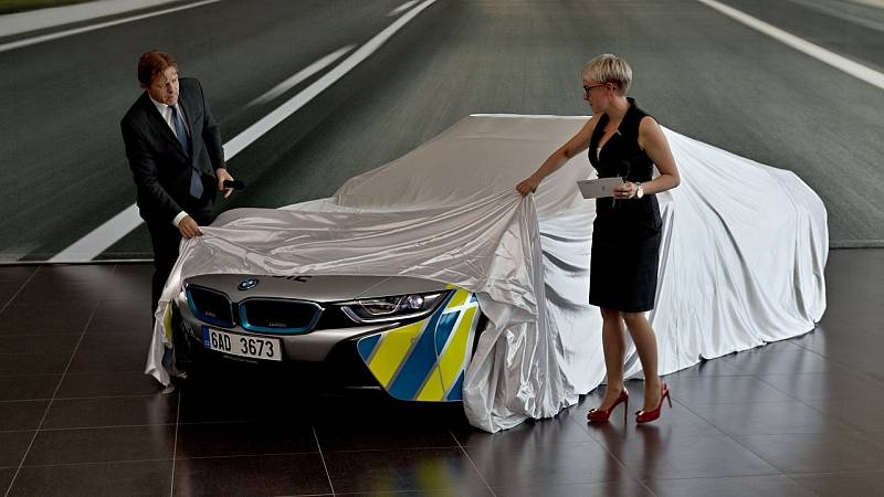 BMW i8 ve službách Policie ČR.