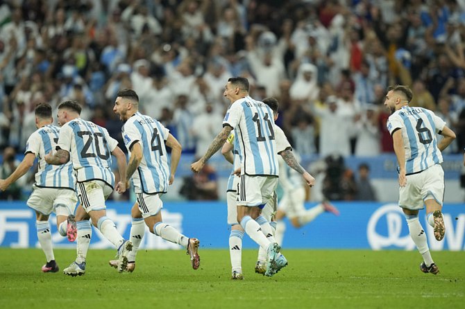 Radost fotbalistů Argentiny
