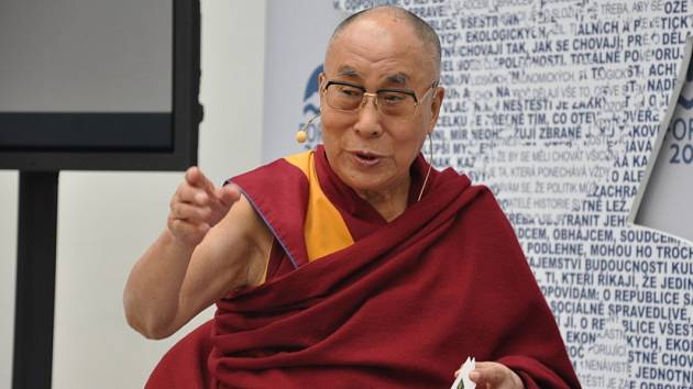 Ministr kultury Daniel Herman (KDU-ČSL) se v Praze setkal s tibetským duchovním vůdcem, 14. dalajlamou. 