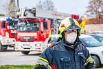 Rakouští hasiči během koronavirové pandemie
