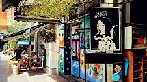 BOHÉMSKÁ ČTVRŤ Umělecké obchody a stylové podniky v Jaffě kolem ulice Rabi Pinchas St.
