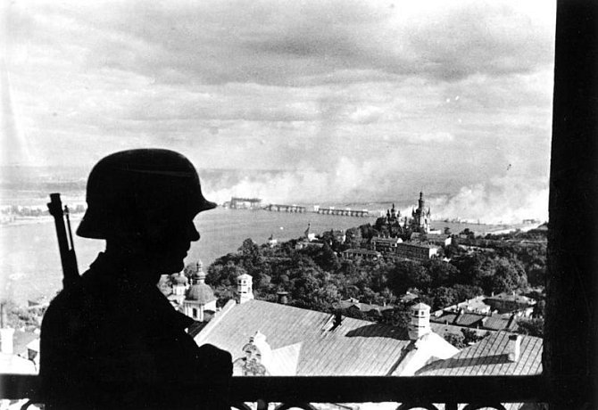 Německý voják v kyjevské citadele