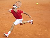 Roger Federer ve finále Roland Garros.