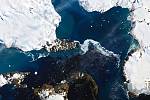 Satelitní snímek Antarktidy ze 13. února 2020
