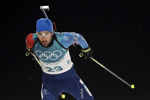 Martin Fourcade na trati.