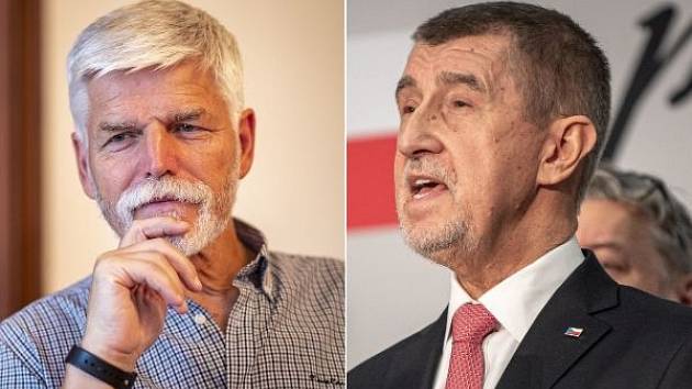 Petr Pavel (vlevo) a Andrej Babiš