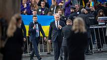 Příjezd politiků na neformální summit Evropské unie, 7. října 2022, Pražský hrad, Praha. Prezident Litevské republiky Gitanas Nauseda
