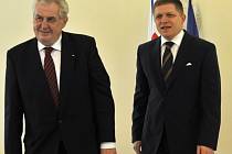 Miloš Zeman a Robert Fico