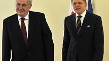 Miloš Zeman a Robert Fico