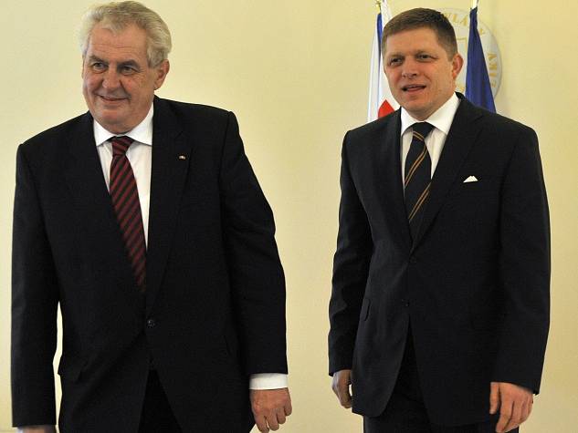 Miloš Zeman a Robert Fico