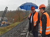 Dan Ťok a ředitel Správy železniční dopravní cesty Jiří Svoboda