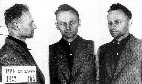 Witold Pilecki na fotografii z vězení Mokotów z roku 1947