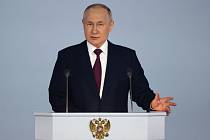 Ruský prezident Vladimir Putin pronesl 21. února 2023 k zákonodárcům projev o stavu země.