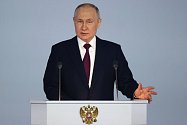Ruský prezident Vladimir Putin pronesl 21. února 2023 k zákonodárcům projev o stavu země.