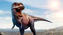 Jedním z největších masožravých dinosaurů (teropodů) a zároveň jedním z největších suchozemských predátorů všech dob byl Tyrannosaurus rex