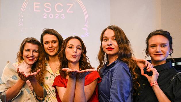 Vyhlášení vítěze národního kola Eurovize, 7. února 2023, Praha. Dívčí skupina Vesna