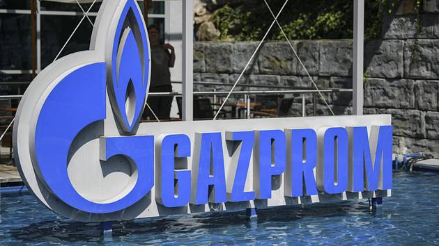 Logo ruské energetické společnosti Gazprom