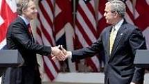Výsledky studie jako by potvrzovali i dva světoví státníci: zatímco Brit Tony Blair měří 183 cm, jeho americký protějšek George Bush má "jen" 180.