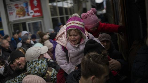 Chaos na nádraží v Kyjevě. Ilustrační snímek