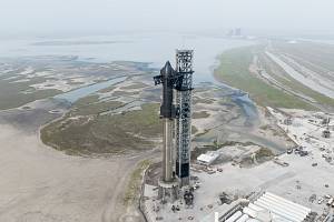 Raketa Starship společnosti SpaceX před prvním startem