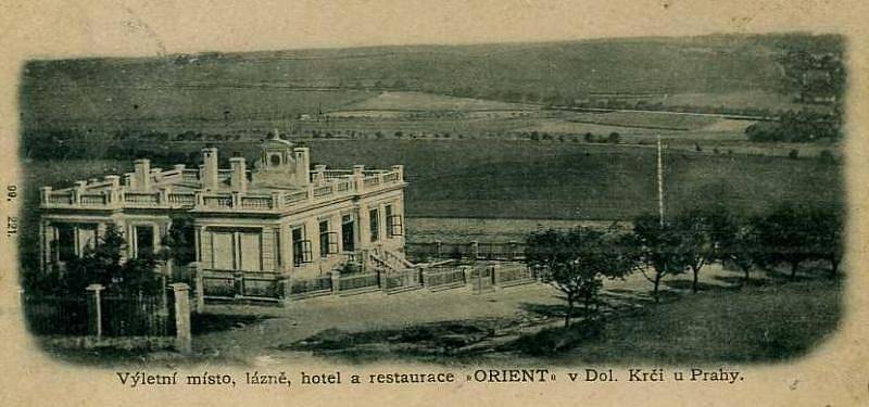 Lázně, hotel a restaurace Orient v Dolní Krči. Tak nějak začínala historie později slavného Sanatoria