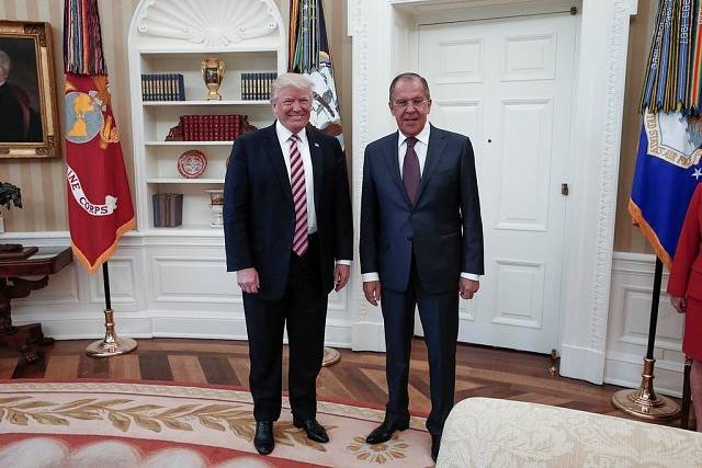 Donald Trump a Sergej Lavrov