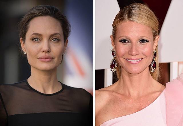 Filmové hvězdy Angelina Jolie (vlevo) a Gwyneth Paltrowová.