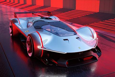 Ferrari má nový koncept vozu Vision Gran Turismo.