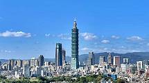 Nejvýraznější atrakcí v Tchaj-peji je mrakodrap Taipei 101.