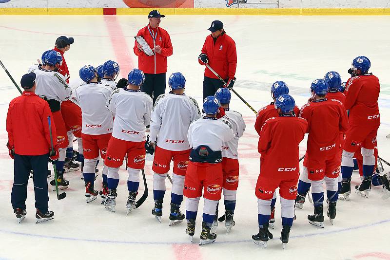 Kari Jalonen na tréninku české reprezentace