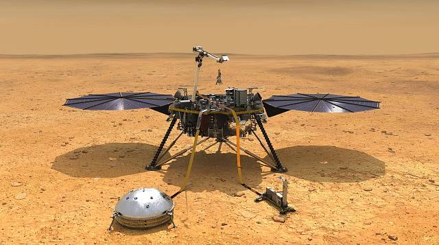 Sonda InSight na Marsu.