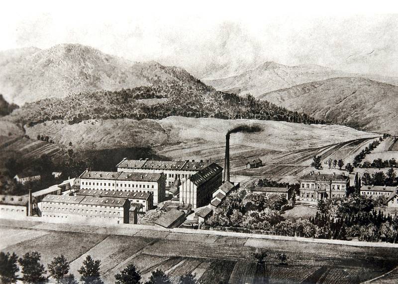 Továrna kolem roku 1890